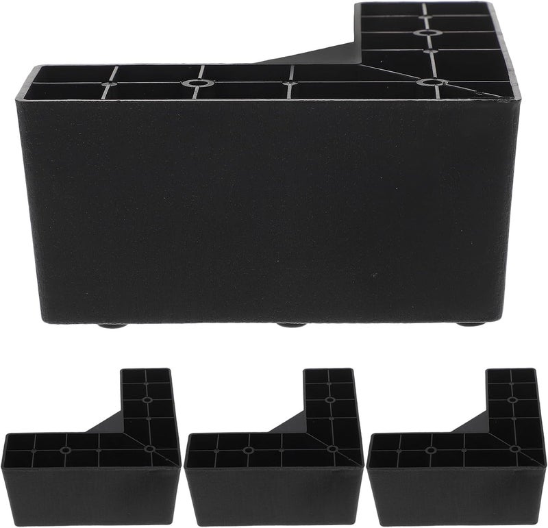 4pcs Plastic L-Shaped Furniture Risers Sofa Bed Lifters Support Legs 7.5cm Height for Chairs Tables Desks Furniture Adjustment - Image 1