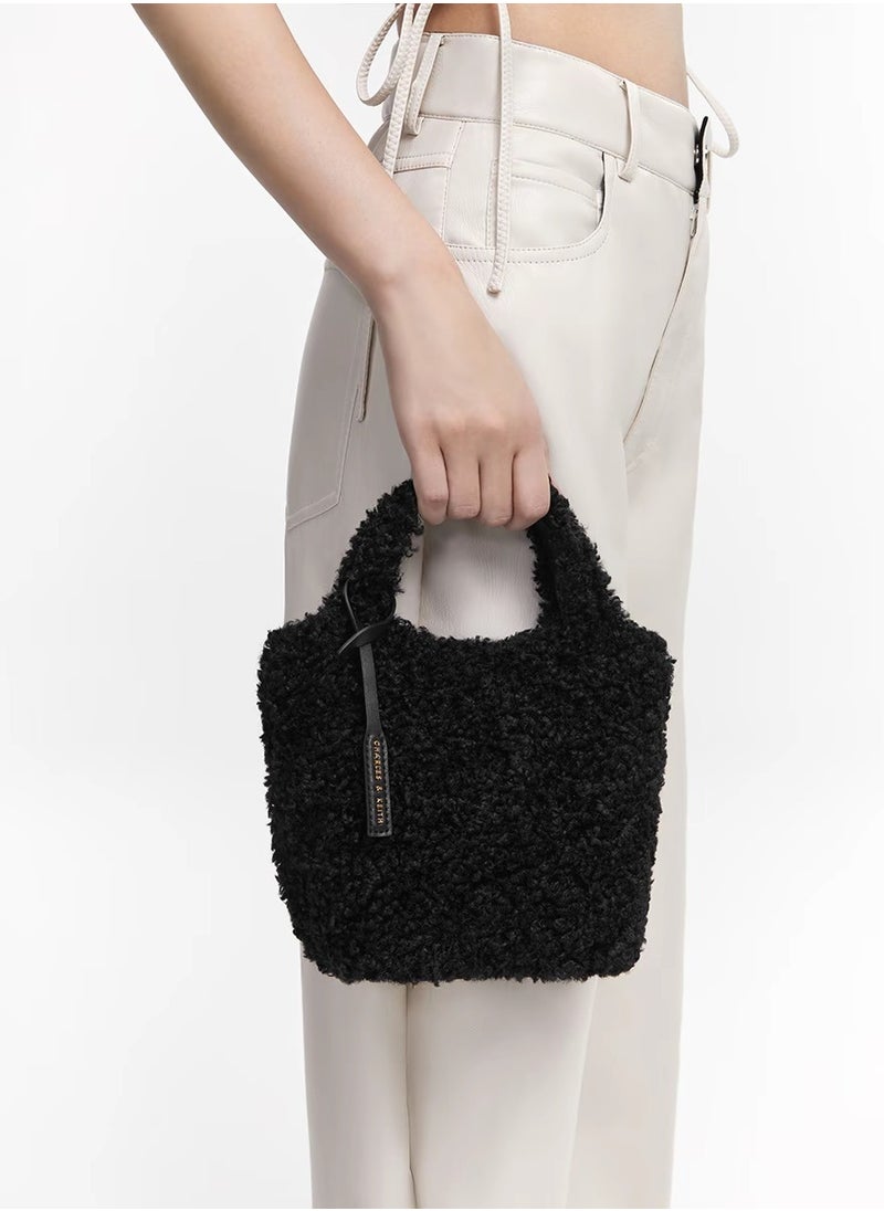 Charles & Keith Charles & Keith - Arlys faux wool tote.  - Image 4