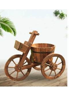 Generic FFD Wooden Flower Pot Bucket Planter Enhancing Outdoor & Indoor Décor with Natural Elegance  - Image 1