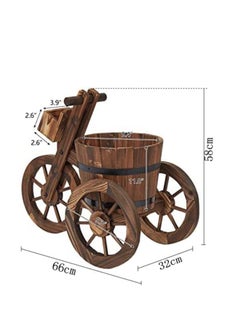 Generic FFD Wooden Flower Pot Bucket Planter Enhancing Outdoor & Indoor Décor with Natural Elegance  - Image 2
