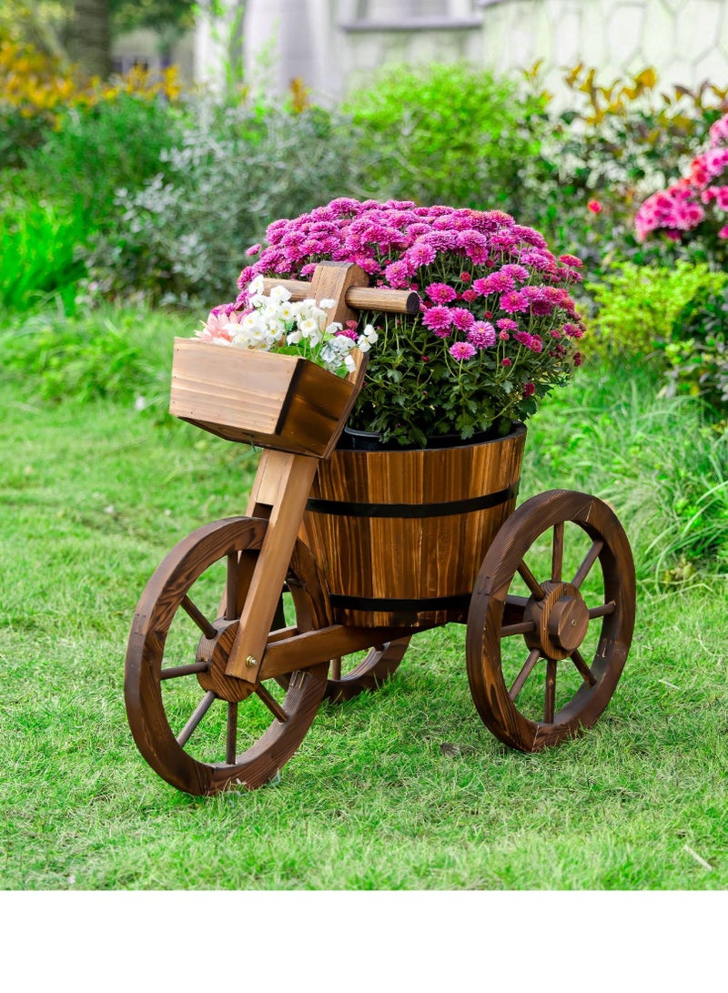 Generic FFD Wooden Flower Pot Bucket Planter Enhancing Outdoor & Indoor Décor with Natural Elegance  - Image 3