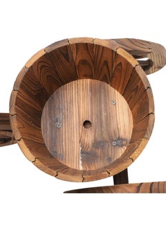 Generic FFD Wooden Flower Pot Bucket Planter Enhancing Outdoor & Indoor Décor with Natural Elegance  - Image 4