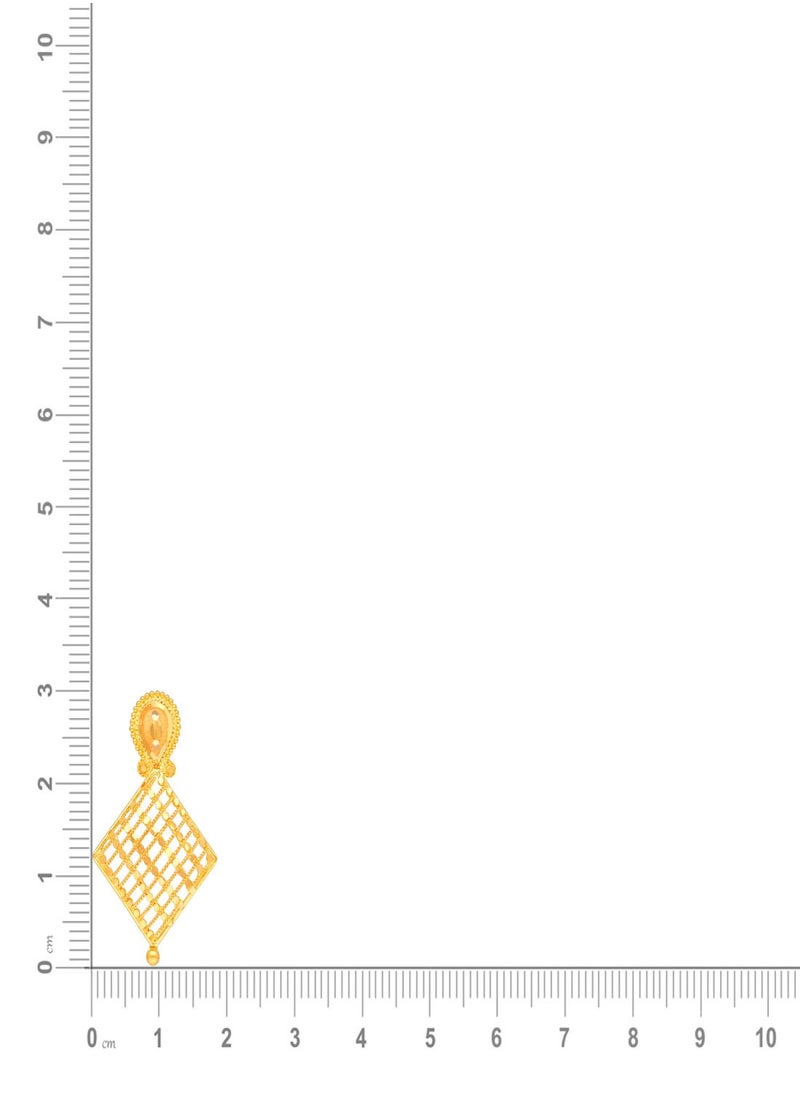 Malabar Gold and Diamonds - 22 Carat 916 Purity Yellow Gold Earring EG4129595Y For Women - Image 1