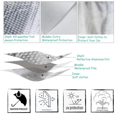 Urby Waterproof Golf Cart Cover 6 Passenger, Aluminum Based Club Car Cover Universal Fits for Club Car, Ezgo, Yamaha & Most Brand - Image 4