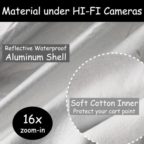Urby Waterproof Golf Cart Cover 6 Passenger, Aluminum Based Club Car Cover Universal Fits for Club Car, Ezgo, Yamaha & Most Brand - Image 3
