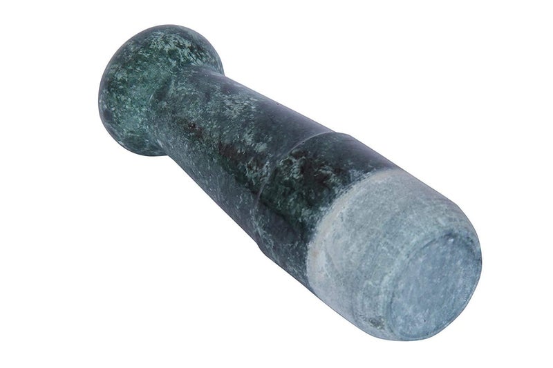 SAMEER SALES Marble Mortar Pestle SetKharaKhalbattaImam DastaOhkli MusalIdi KalluKhal MusalSpice Grinderokhli MasherSpice Masher for Home 4 Inch Dark Green - Image 1