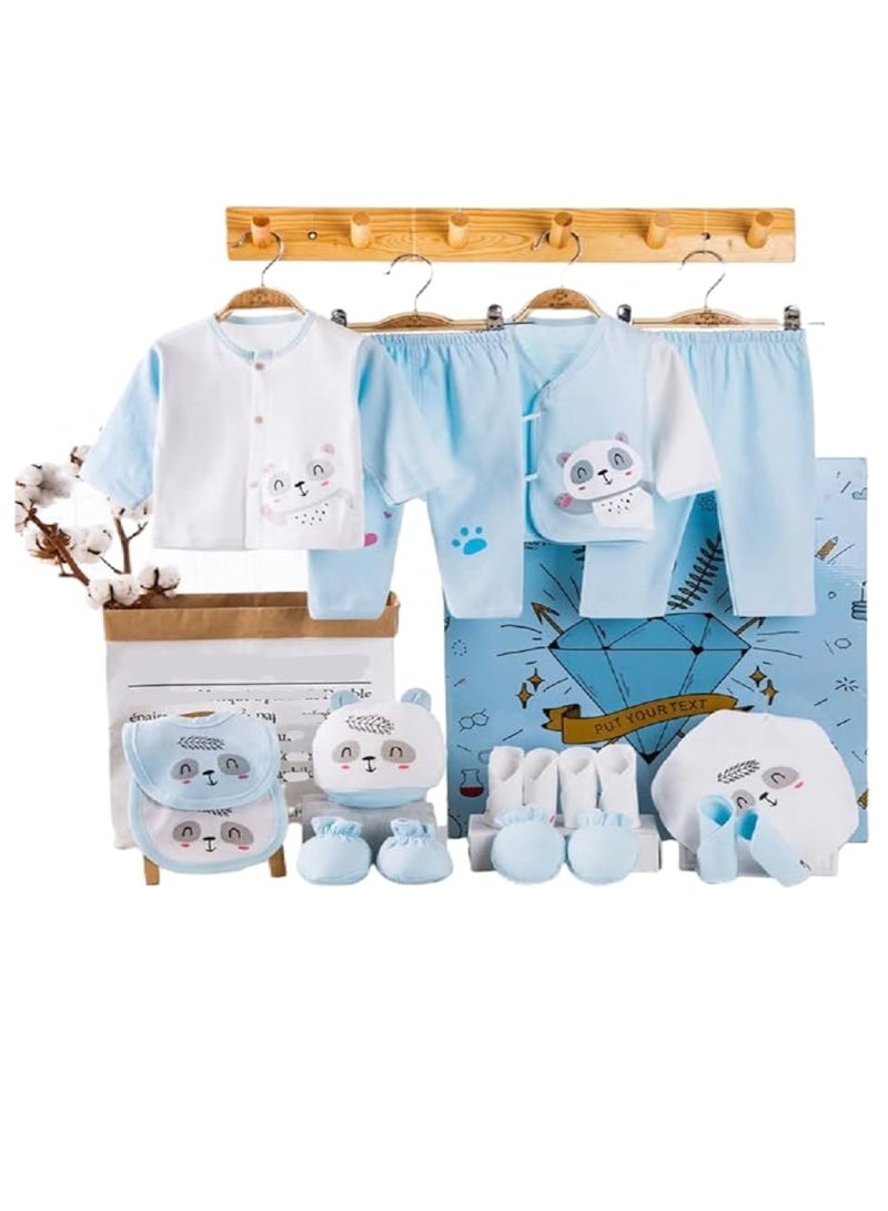 هلايايا مجموعة هدايا للأطفال حديثي الولادة، مجموعة هدايا للأطفال حديثي الولادة، هدايا للبنات والأولاد، مجموعة ملابس أطفال قطنية فاخرة، مجموعة إكسسوارات للأطفال حديثي الولادة حتى عمر 3 أشهر