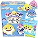 Imaginings 3 Baby Shark Lollipop Rings Individually Wrapped Birthday Party Favors Character Shaped Assorted Fruit Flavored Lollipops Candy Goody Bag Fillers 18 Rings - Image 2