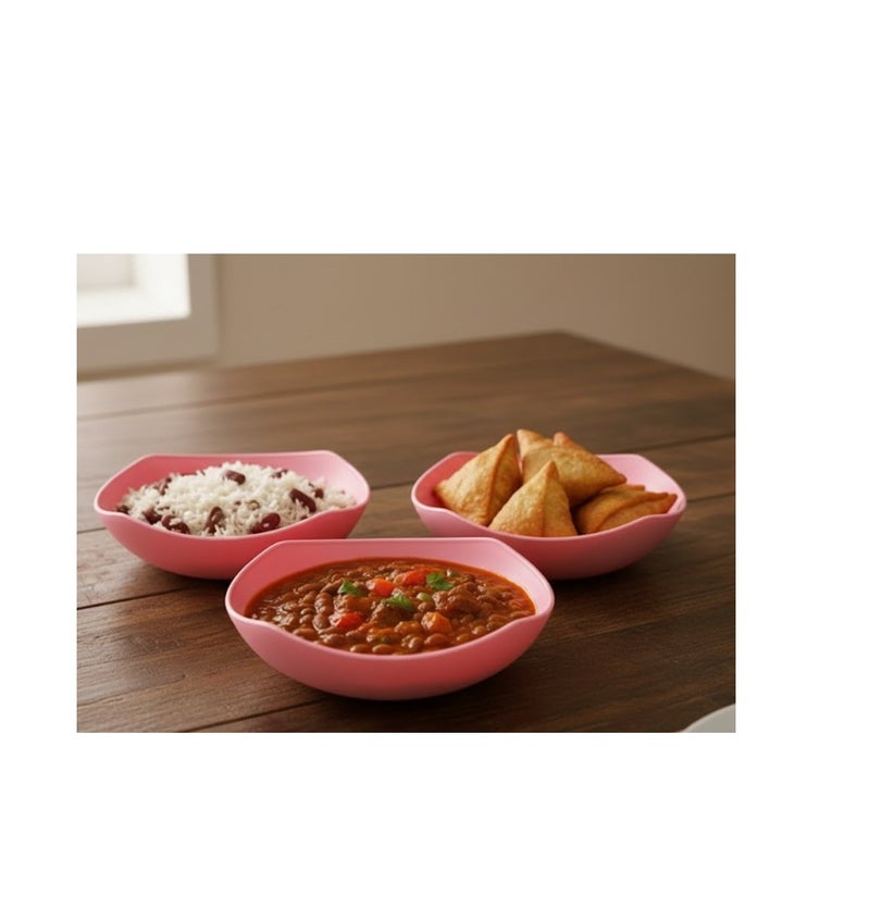 favilla 3-Piece Multi-Purpose Serving Set – Food and Salad Plates for Desserts and Everyday Serving - Code 1054 - Image 5