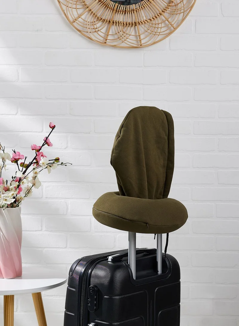 Typo Travel Pillow With Hood