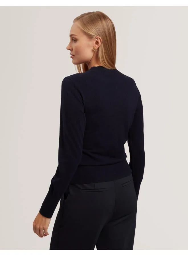 تيد بيكر بلوزة محبوكة بطيات أمامية مطبوعة