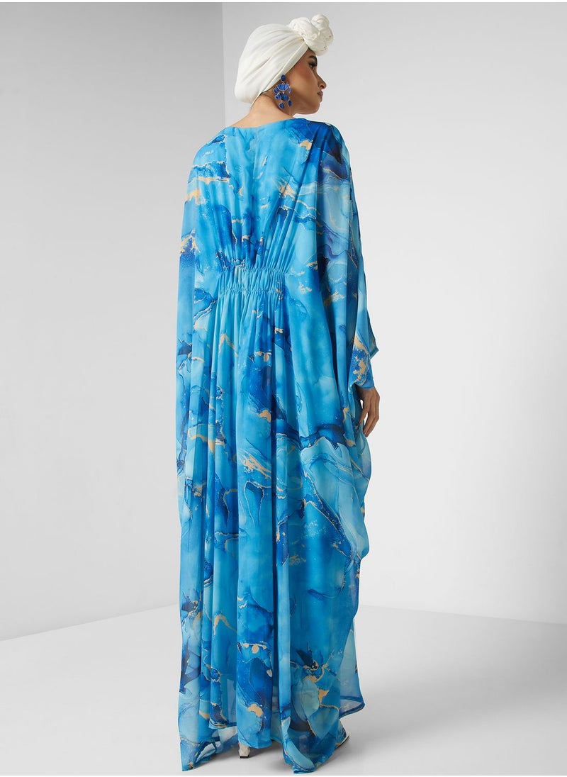 Khizana - Printed Kaftan - Image 1