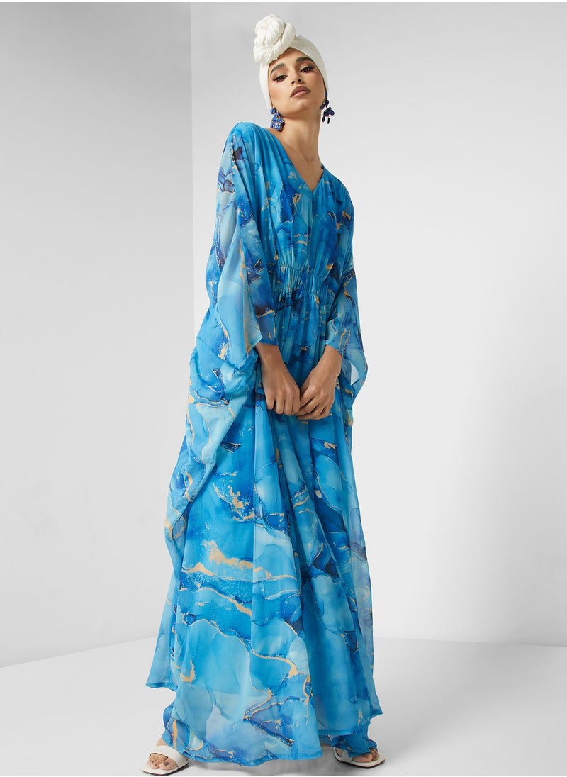 Khizana - Printed Kaftan - Image 1