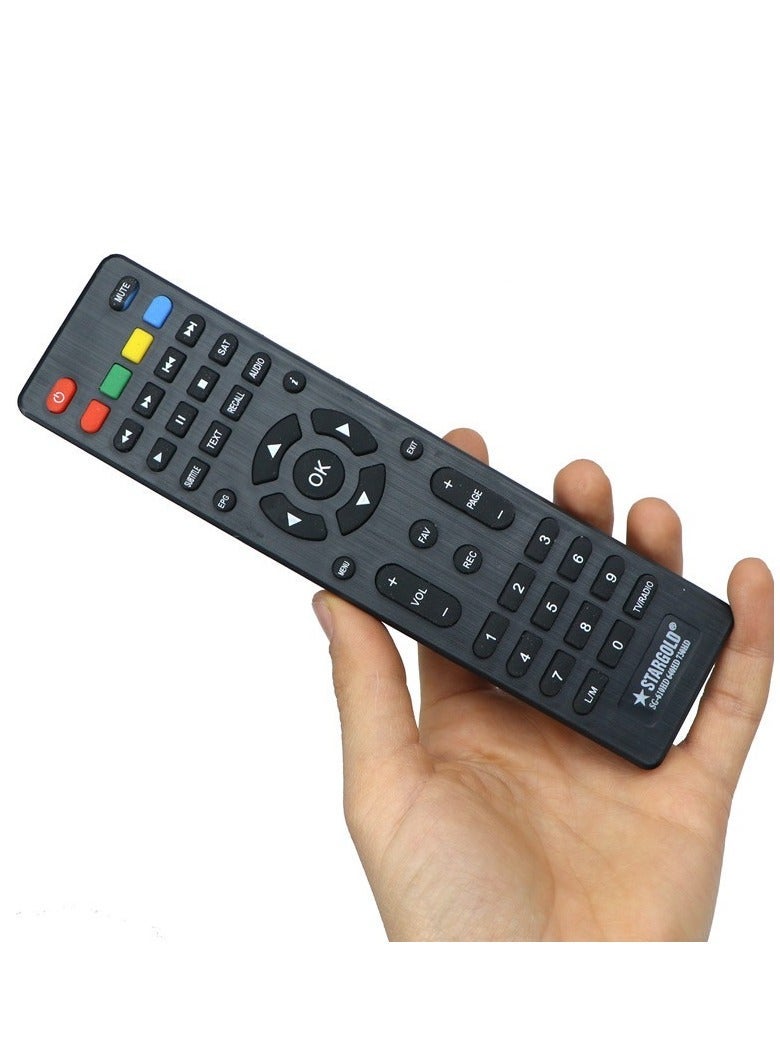 Stargold Satellite Receiver Remote Control Compatible with SG-610HD, 640HD, and 730HD Models – Universal Replacement Remote for HD Satellite Receivers, Easy to Use, Reliable Signal, Durable Buttons, Ideal Spare or Replacement Remote Control for Home Entertainment Systems - Image 2
