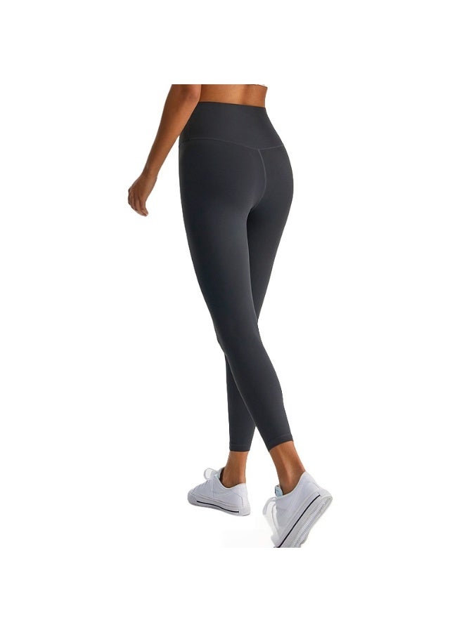 NIBEMINENT Essential/Pure&Plain 7/8 Leggings, High Waisted Compression Soft Pants Workout Athletic Yoga Pants 24" - Image 1