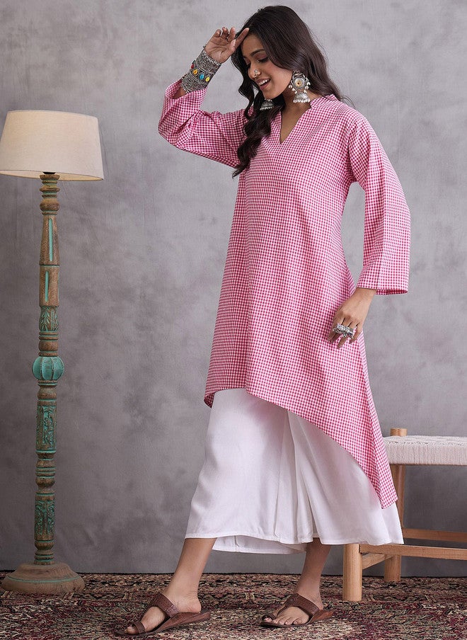 InWeave كُرتا A-Line مخطط للنساء - Image 3