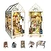 STRUCWOOD LED Garden Book Nook Kit DIY Miniature Dollhouse 3D Puzzle Wooden Bookshelf Room Decoration Booknook Kits for Adults Sylvia Garden SQ22 - Image 2
