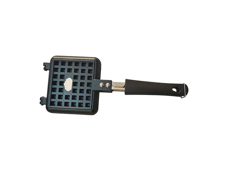 DR Mall Non Stick Waffle Maker Machine With Comfortable Handle For Kitchen Gas Stove Waffle Maker Pan Press Plate Cooking Baking Tool with Long Handle Low Power Consumption - Image 3