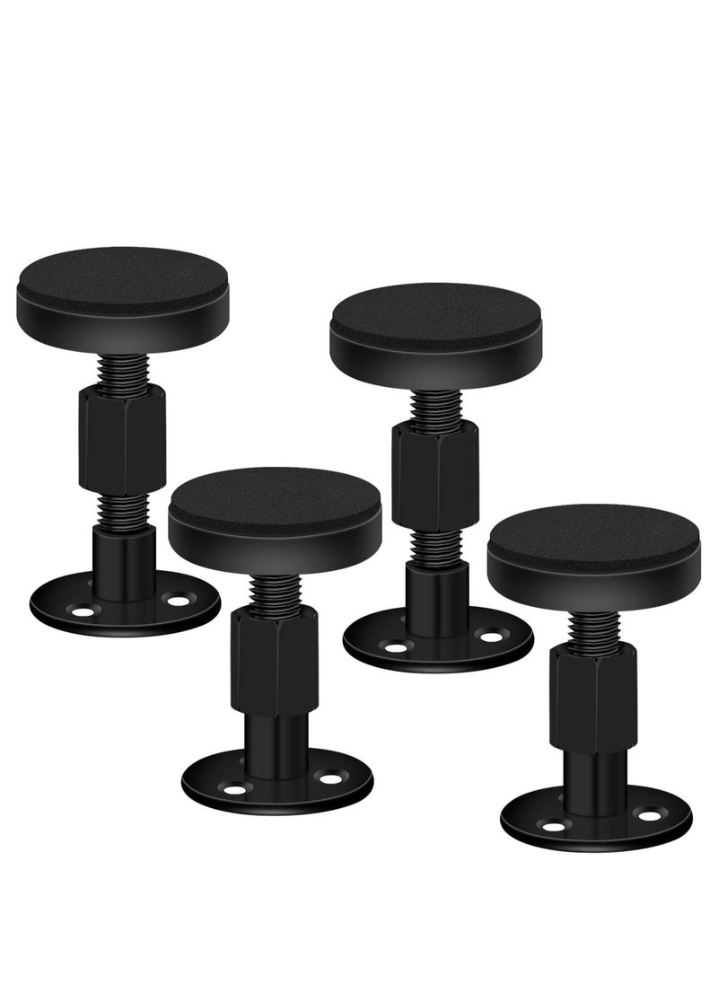 Mmmon - 4PCS Adjustable Bed Frame Anti Shake Tool,Adjustable Threaded Headboard Stoppers Bumper Against Wall,Bed Shake Support Stabilizer Device for Anti Knocking - Image 1