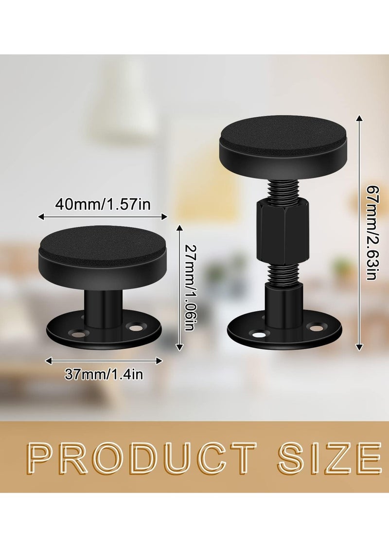 Mmmon - 4PCS Adjustable Bed Frame Anti Shake Tool,Adjustable Threaded Headboard Stoppers Bumper Against Wall,Bed Shake Support Stabilizer Device for Anti Knocking - Image 1
