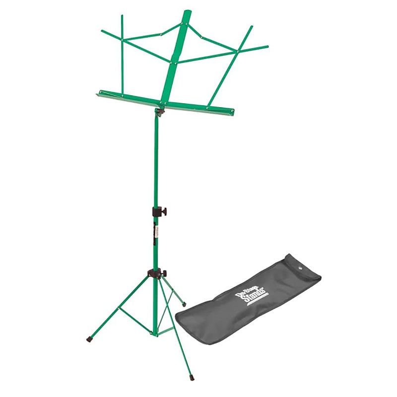 OnStage On-Stage SM7122GRB Compact Folding Sheet Music Stand with Bag, Green - Image 5