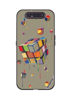 VR CREATIVE Protective Case Cover For Samsung Galaxy A80 Cubes Design Multicolour  - Image 1