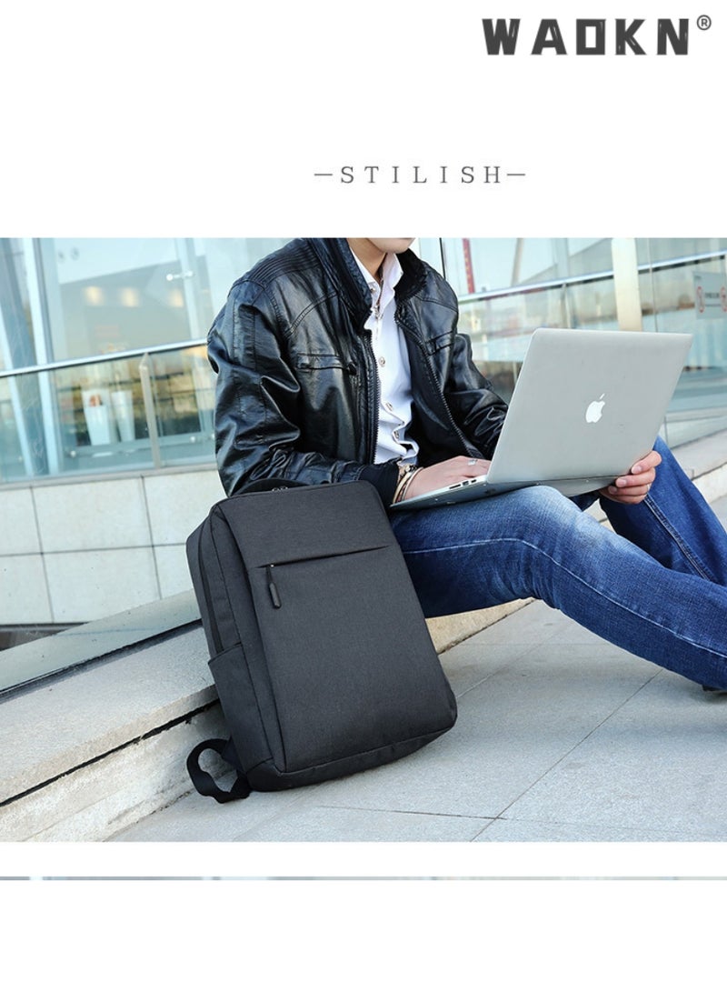 WAOKN Travel Laptop Backpack Business Anti Theft Slim Durable Laptop Bag with USB Charging Port Water Resistant College School Computer Backpack Gifts for Men & Women Fits 15.6 Inch Notebook Black - Image 5