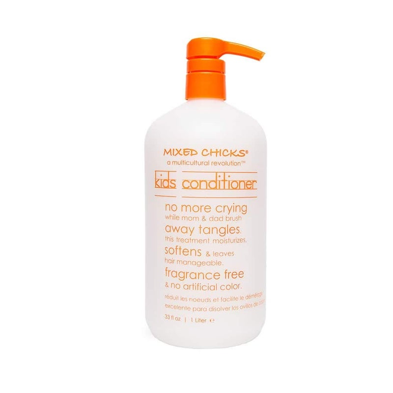 Mixed Chicks Gentle Kids Conditioner with Safflower Seed Oil for Soft & Manageable Hair, 33 fl.oz. / 1 Liter - Image 1