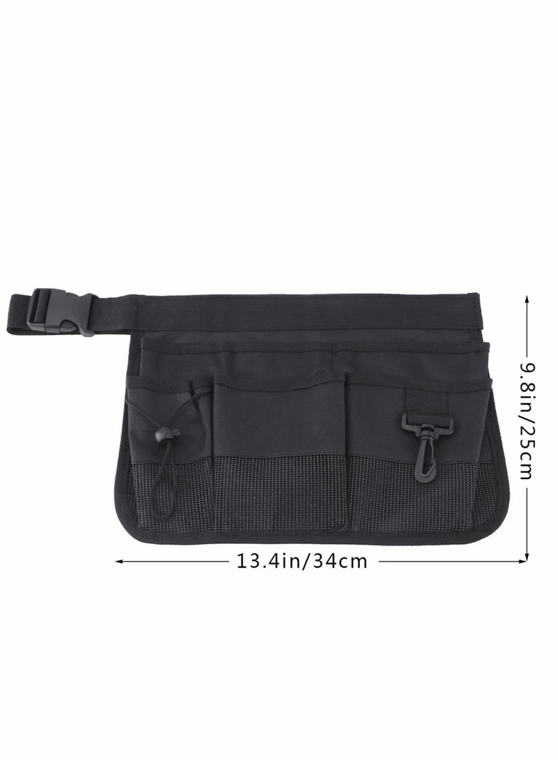 KASTWAVE Gardening Tool Waist Bag Belt Adjustable Garden Canvas Waist Bag - Image 3