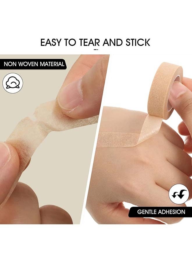 MJZ - 6 Rolls Flexible Skin Tape Breathable Nose Tape Self Adhesive Gauze Tape for Wound Injuries Swelling Sports, 0.5 Inch x 10 Yards - Image 1