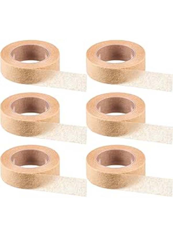 MJZ - 6 Rolls Flexible Skin Tape Breathable Nose Tape Self Adhesive Gauze Tape for Wound Injuries Swelling Sports, 0.5 Inch x 10 Yards - Image 1