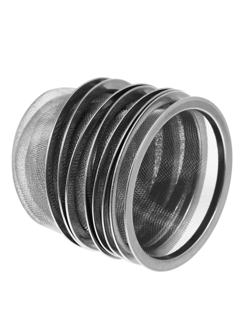 Excefore 8pcs Stainless Steel Tea Filter Metal Teapot Replacement Mesh Strainer Insert For Coffee Tea Maker Coffee Brewers Diameter (6.9×5cm)  - Image 4