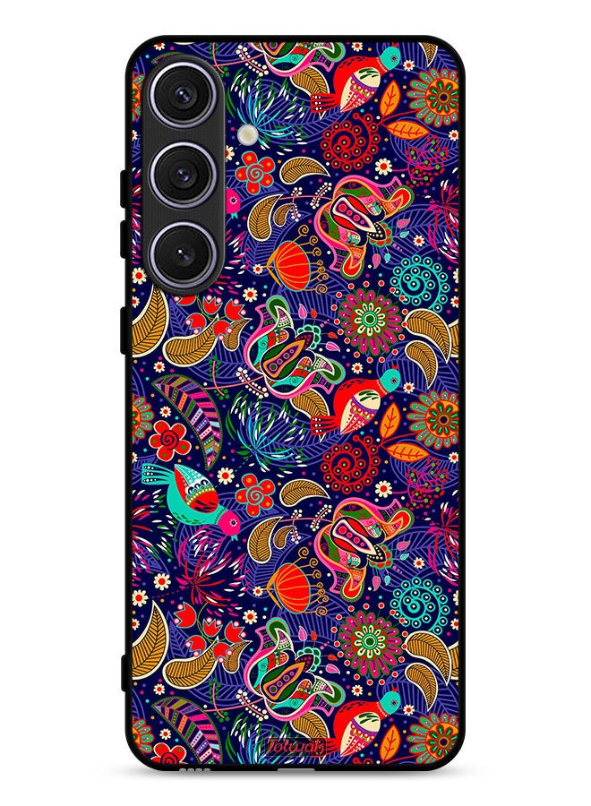 Tolwak Samsung Galaxy S25 Plus Protective Case Cover Pattern Colorful Birds Leaf Flowers - Image 1