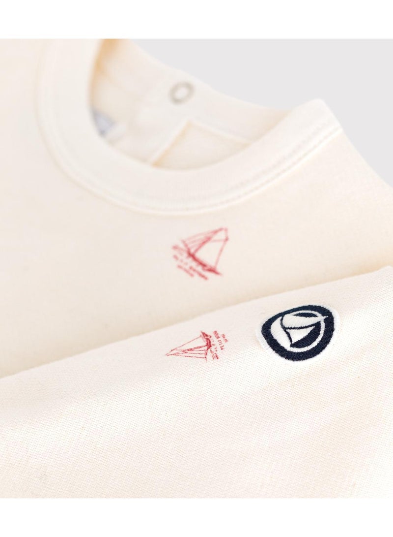 Petit Bateau Babies' vintage boat printed cotton sweatshirt - Image 3