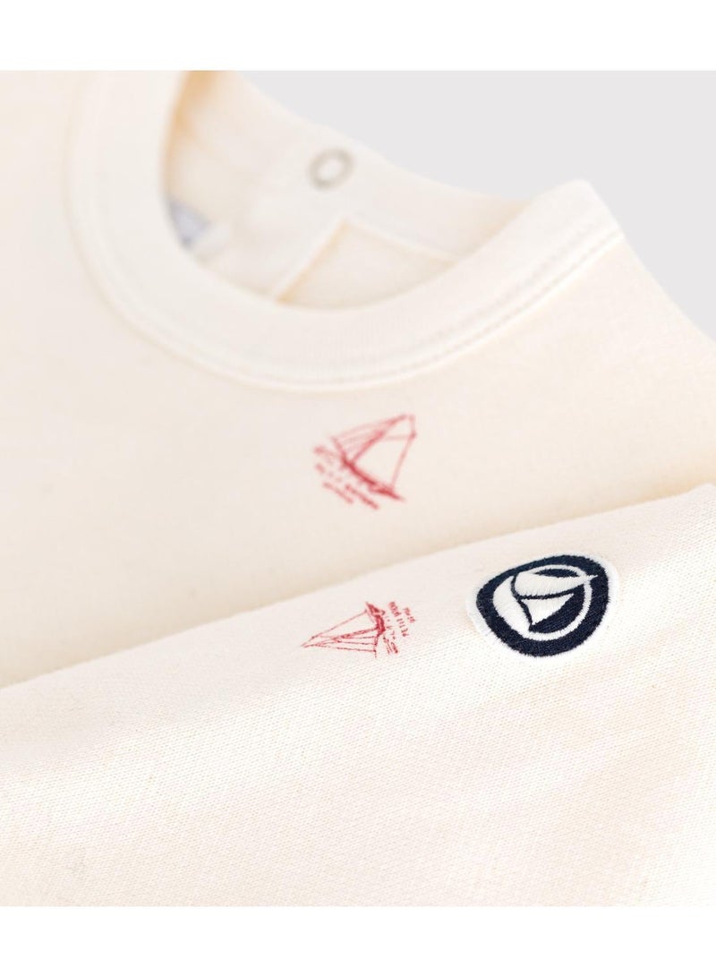 Petit Bateau Babies' vintage boat printed cotton sweatshirt - Image 3
