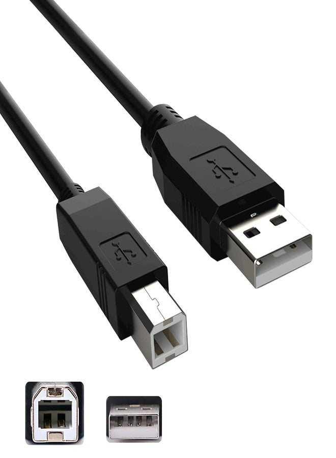 Inovat كابل نقل بيانات USB بديل بطول 10 قدم لجهاز الكمبيوتر وكابل طابعة لطابعات HP DESKJET 1000 1010 1510E 2510 2512 2540 3000 3510 3520 - Image 1
