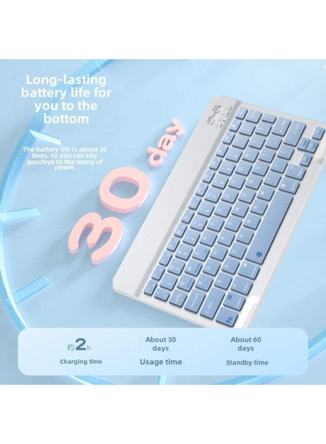 Bluetooth Keyboard For Ipad Huawei Mobile Phone Tablet Mute Wonderful Control Wireless Charging Keyboard Mouse Suit-Color:12.9inch Bluetooth Keyboard (oppo Bag)-Product Type:Yellow (Send Data Line) - Image 5