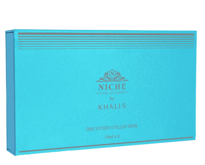 NICHE PERFUMES Khalis Niche Discovery Collection Perfume Set for Men and Women, Blue, 6 Fragrances, 10ml Each by NICHE PERFUMES
