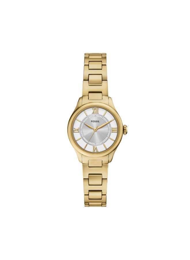 فوسيل ساعة جيل مور مطلية بالذهب تناظرية - Image 1