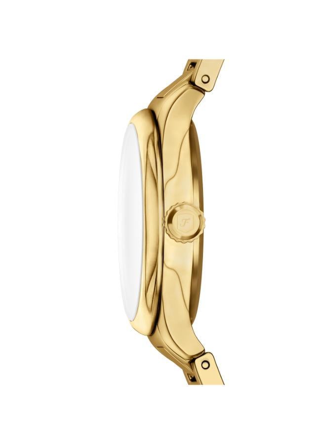 فوسيل ساعة جيل مور مطلية بالذهب تناظرية - Image 3