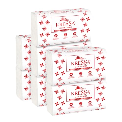 Kressa M Fold Tissue Paper | Hand Towels| 150 x 7 = 1050 (Pack Of 7) - Image 1