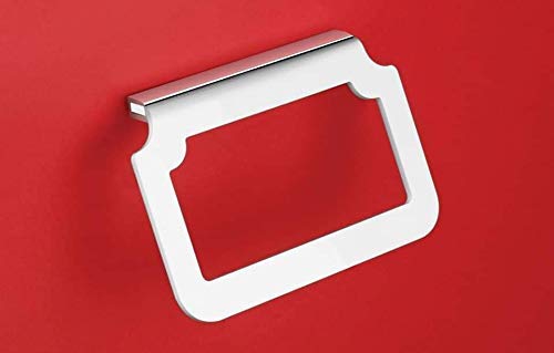 Effigy onlinehub Effigy onlinehub Acrylic Towel Ring Napkin Ring Towel and Napkin Holder Towel Hanger Napkin Hanger Bathroom Accessories White Square 8 Inch  - Image 2