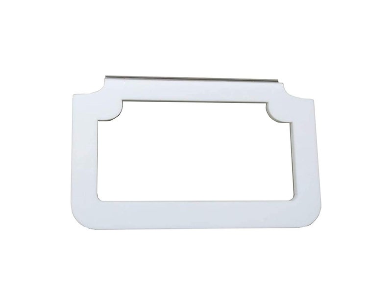 Effigy onlinehub Effigy onlinehub Acrylic Towel Ring Napkin Ring Towel and Napkin Holder Towel Hanger Napkin Hanger Bathroom Accessories White Square 8 Inch  - Image 1