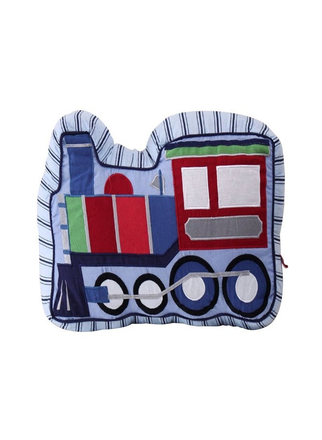 ABREEZE Train Shaped Pillow Quilted Decorative Pillows for Boys Room Décor - Image 1