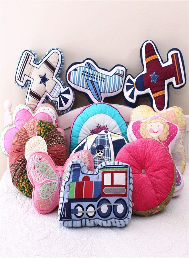 ABREEZE Train Shaped Pillow Quilted Decorative Pillows for Boys Room Décor - Image 3