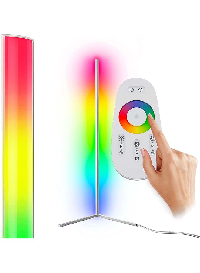 Raxoom Remote Control RGB LED Corner Floor Lamp Multicolour