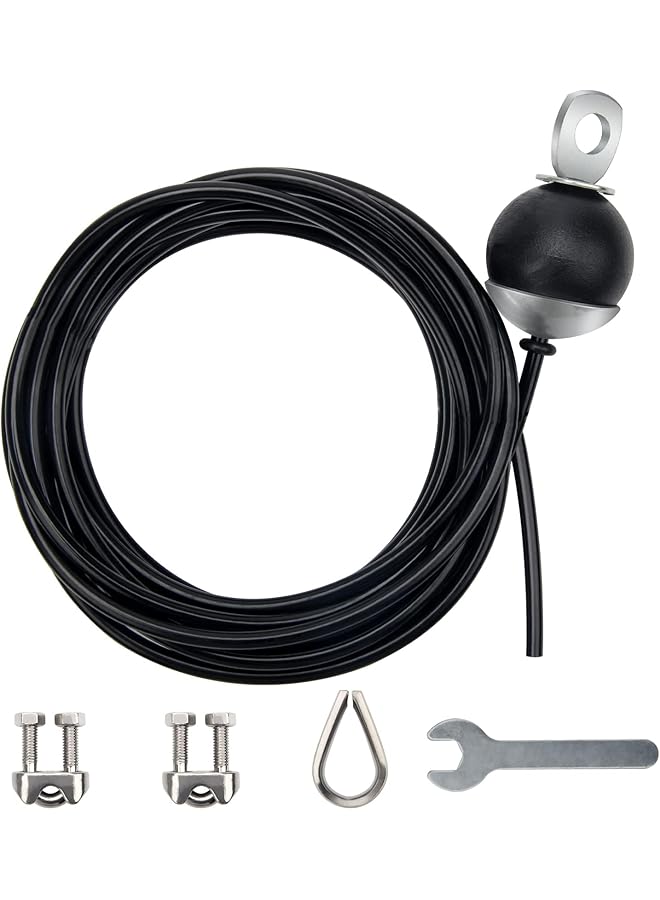 erorex Fitness Pulley Cable 196 Inch, Adjustable Home Gym Cable Pulley System Replacement Fitness Cable, Thick 5 Mm Heavy Duty Pulley Cable, For Home Gym Cable Pulley Machine Accessories - Image 1