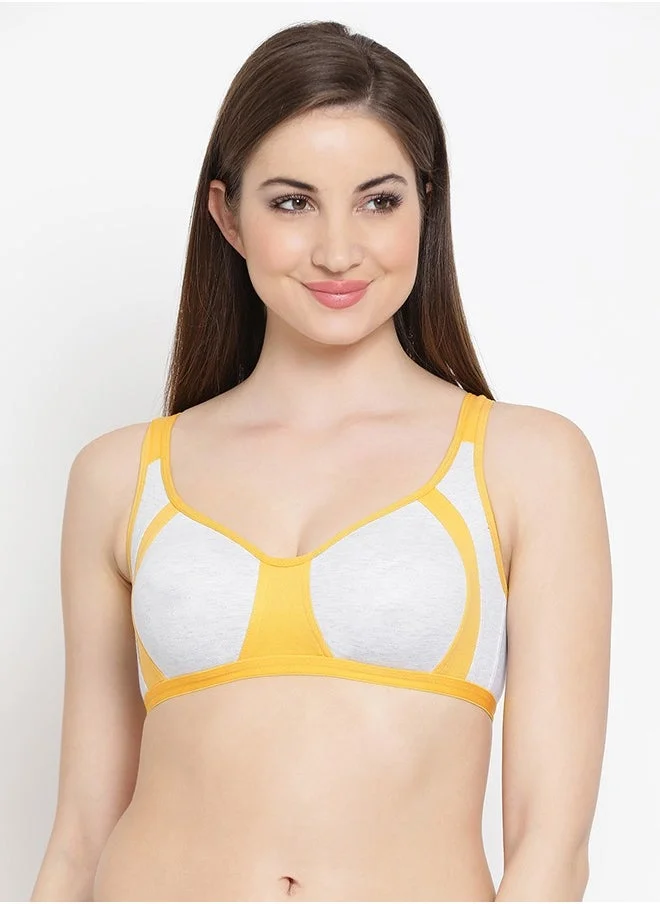 Clovia Clovia Pack of 3 Supportz Non-Padded Non-Wired Colorblocked Full Coverage Bra