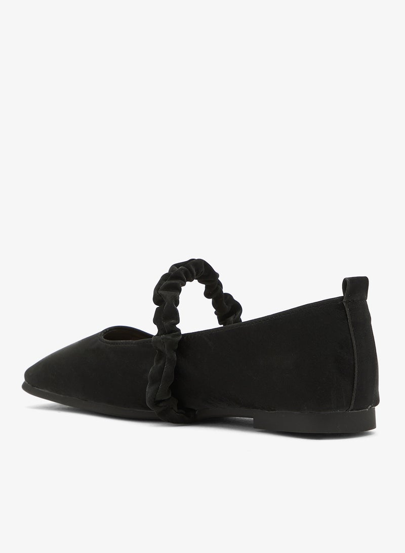 Ginger Velvet Strap Ballet Flats - Image 3