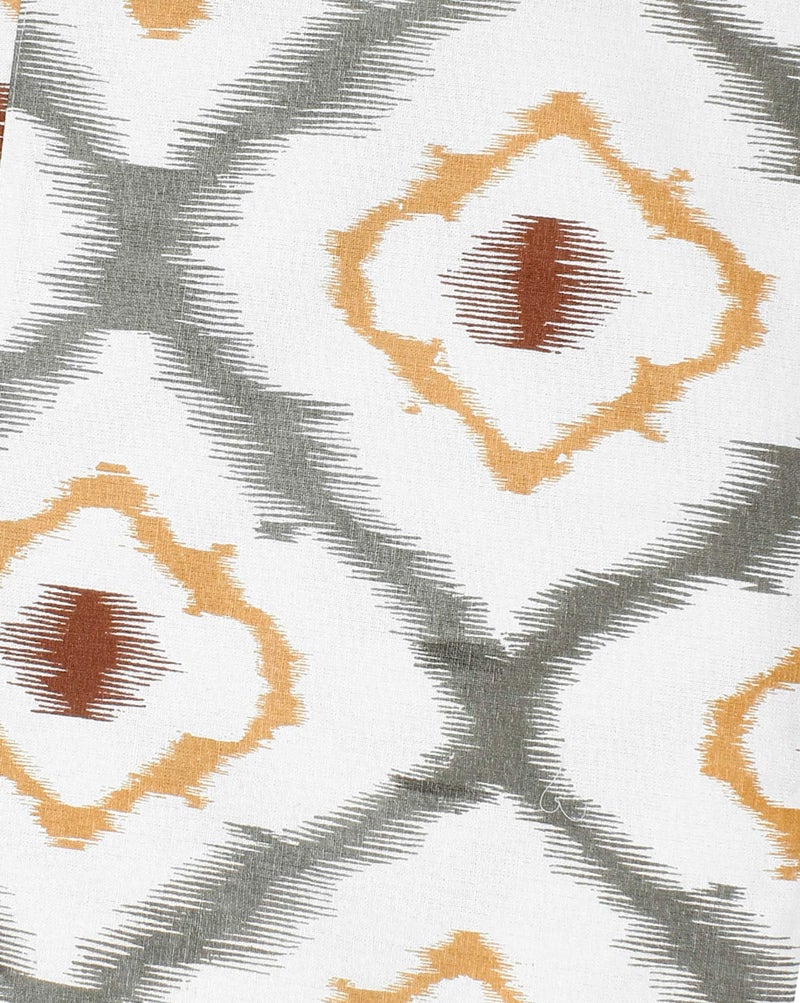 Dekor World Cotton Peach Ikat Printed Place Mat (Pack of 6) for Dinning Table - Image 2
